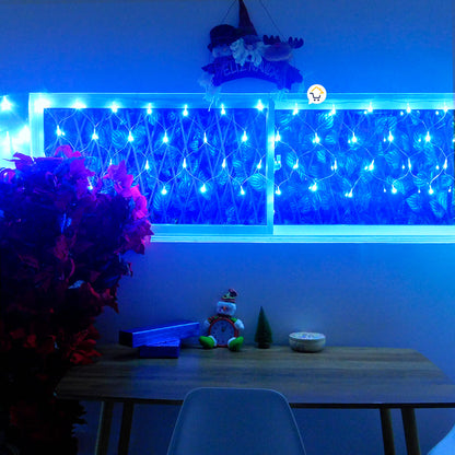 Extension Luz Led Cenefa 200 LED 6 Metros Luces Navidad Azul 2173