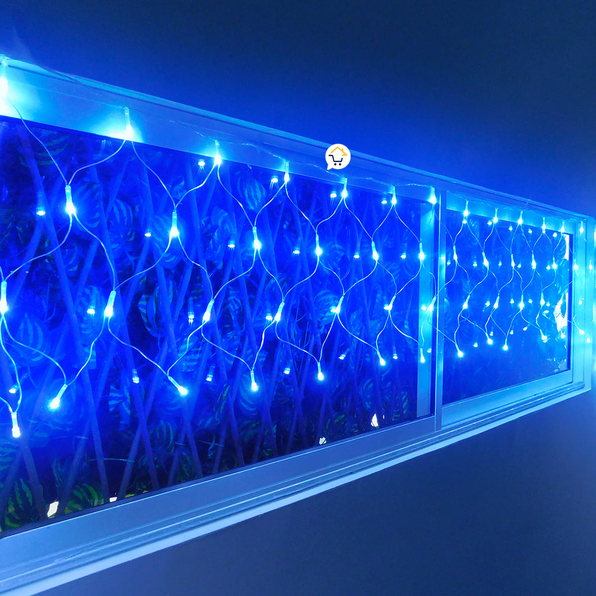 Extension Luz Led Cenefa 200 LED 6 Metros Luces Navidad Azul 2173