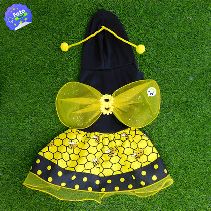 Disfraz Abeja Para Perro Gato Mascotas  Halloween GD01ABEJ