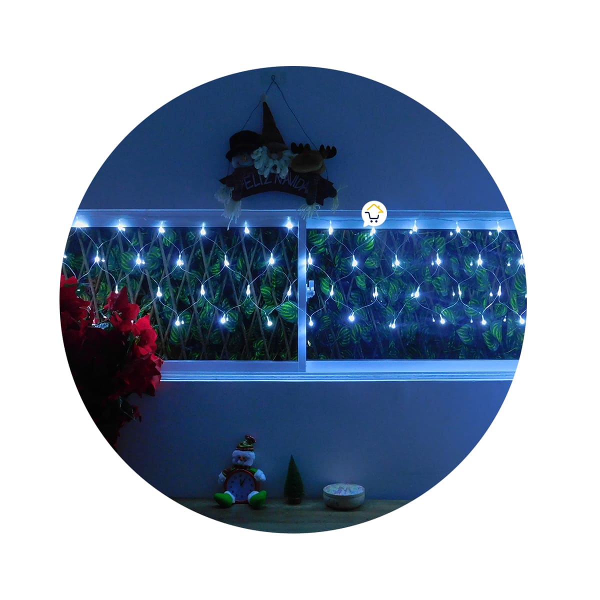 Extension Luz Led Cenefa 200 LED 6 Metros Luces Navidad Blanco 2171