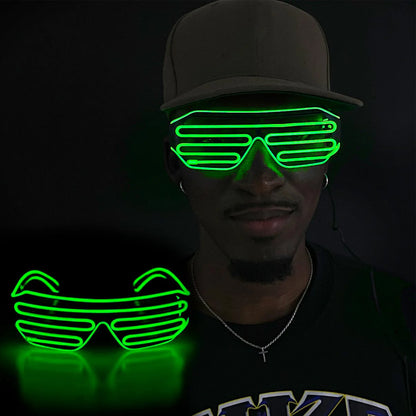 Gafas Luminosas Neon Luz LED Para Fiesta Halloween