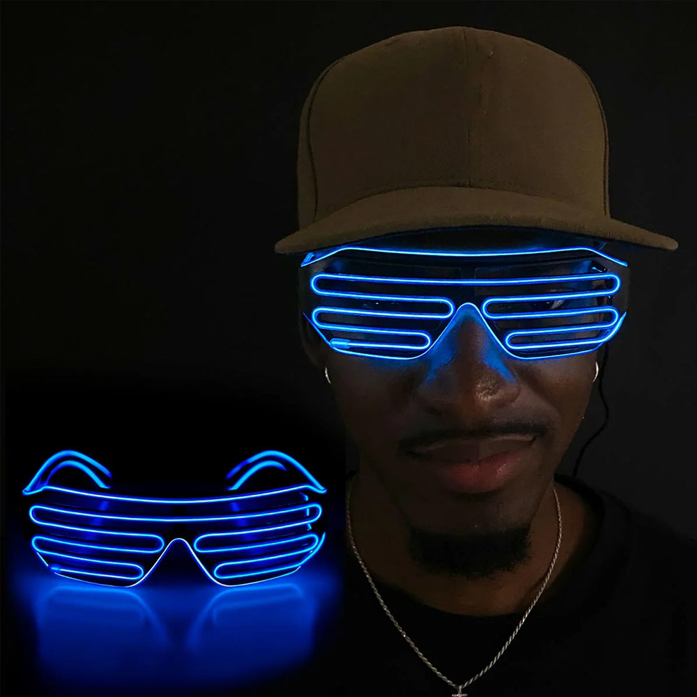 Gafas Luminosas Neon Luz LED Para Fiesta Halloween