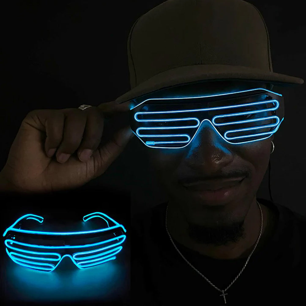 Gafas Luminosas Neon Luz LED Para Fiesta Halloween