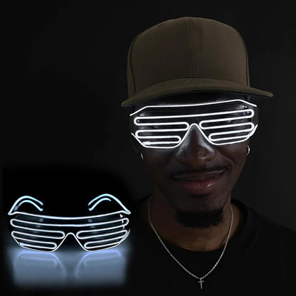 Gafas Luminosas Neon Luz LED Para Fiesta Halloween