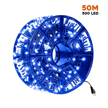 Luz Led Lineal 50 Metros 500 Led Luces Navidad Cable Verde 150