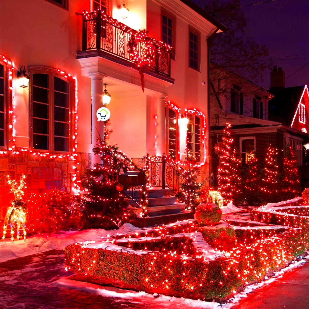 Luz Led Lineal 50 Metros 500 Led Luces Navidad Cable Verde 150