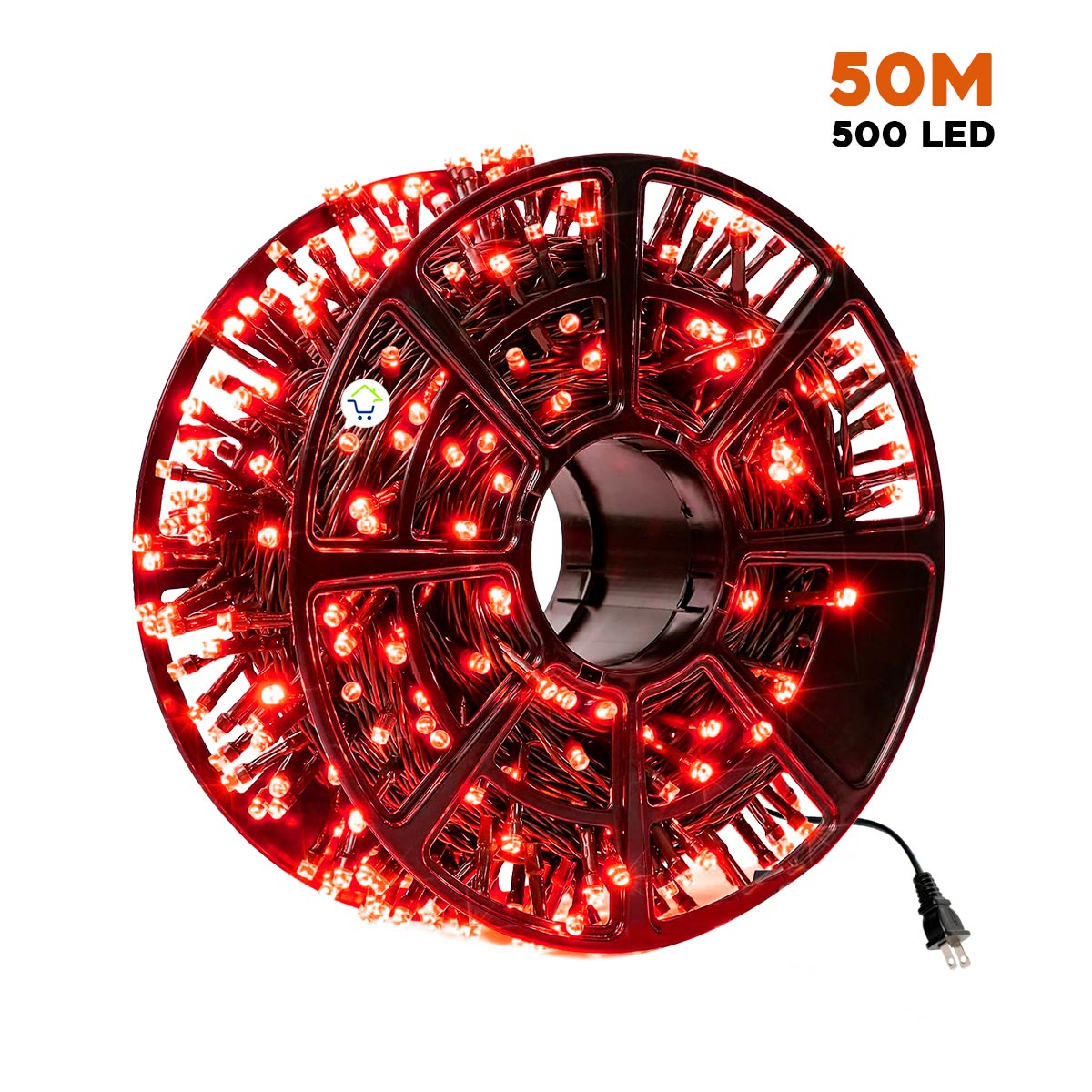 Luz Led Lineal 50 Metros 500 Led Luces Navidad Cable Verde 150