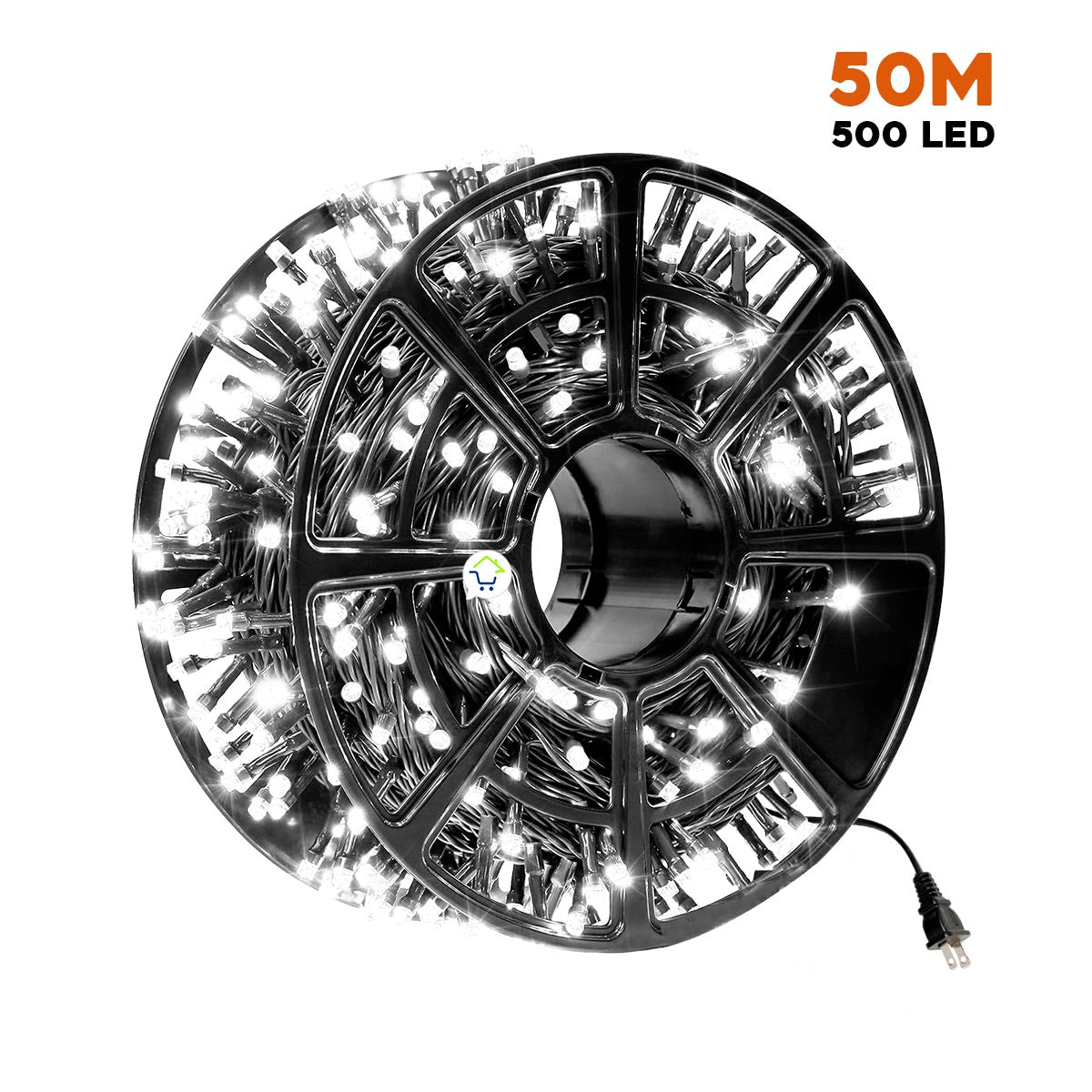 Luz Led Lineal 50 Metros 500 Led Luces Navidad Cable Verde 150