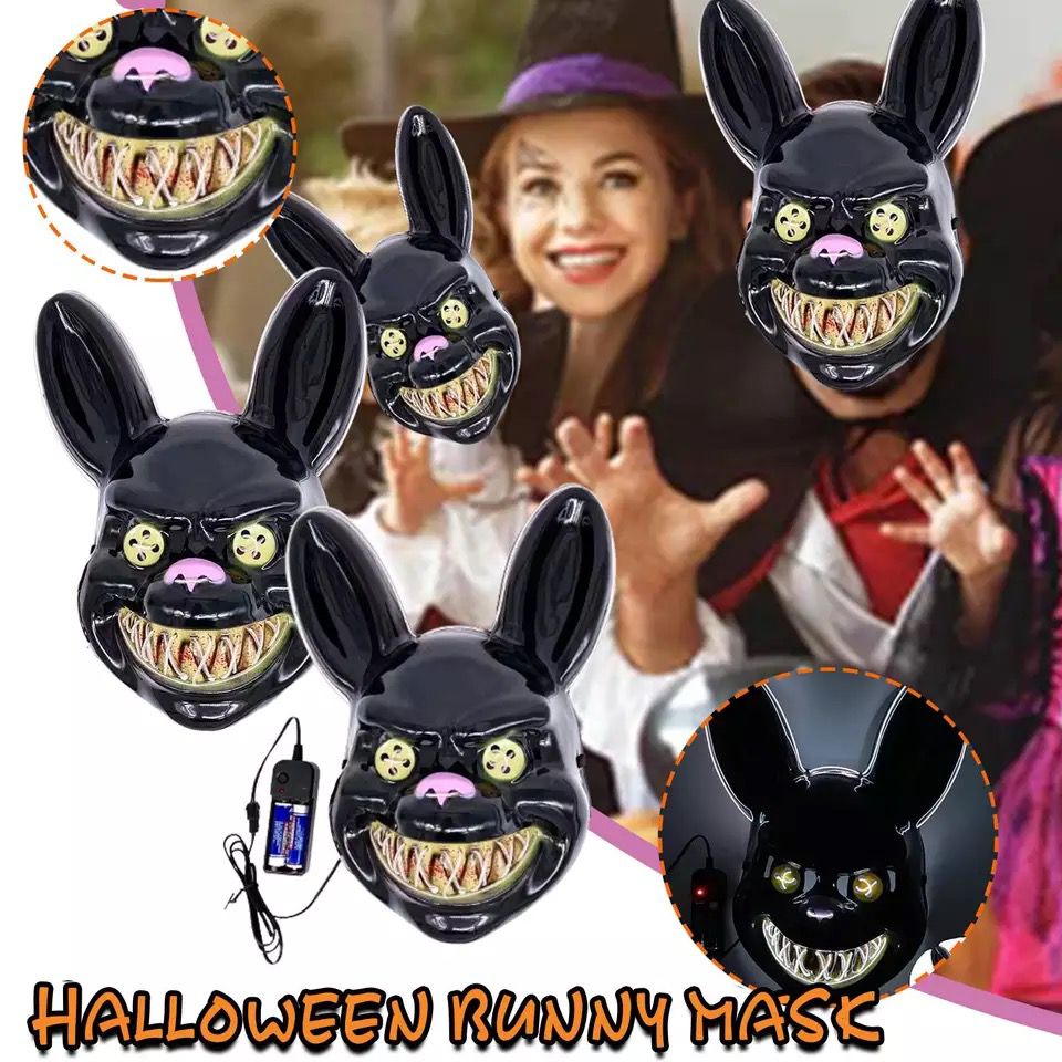 Mascara Conejo Halloween Led