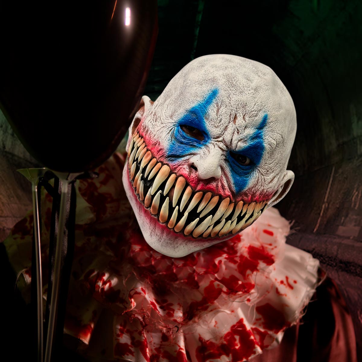 Máscara Payaso Asesino Mutante De Látex Halloween Disfraz OF-1603