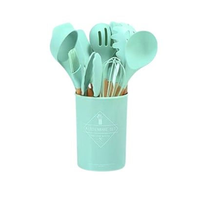 Set Cocina 12 Utensilios Silicona Kit Cocina