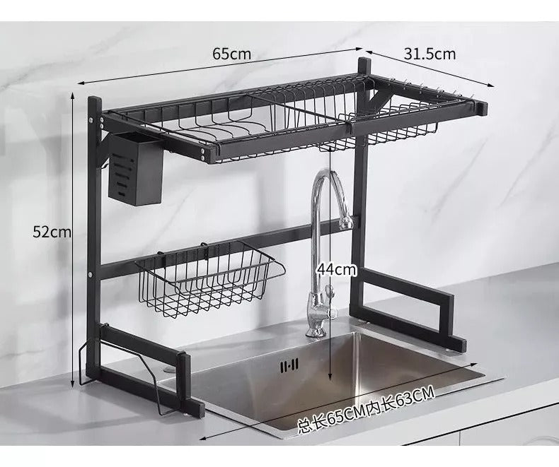 Estante Para Platos Acero Inoxidable Platero Escurridor 65cm