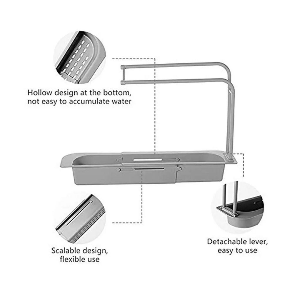 Soporte Almacenamiento para Lavaplatos Ajustable 2 En 1