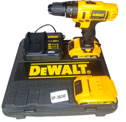 Taladro inalámbrico 24v Dewalt con accesorios