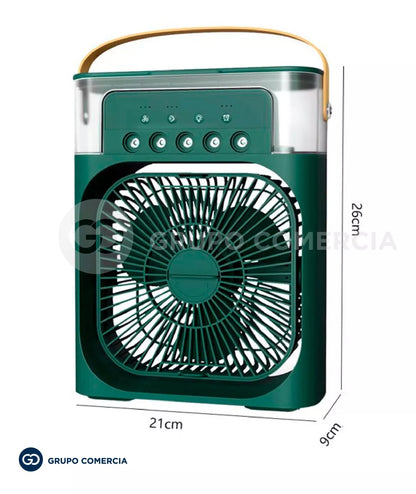 Ventilador Humidificador Con Luz Led Portátil